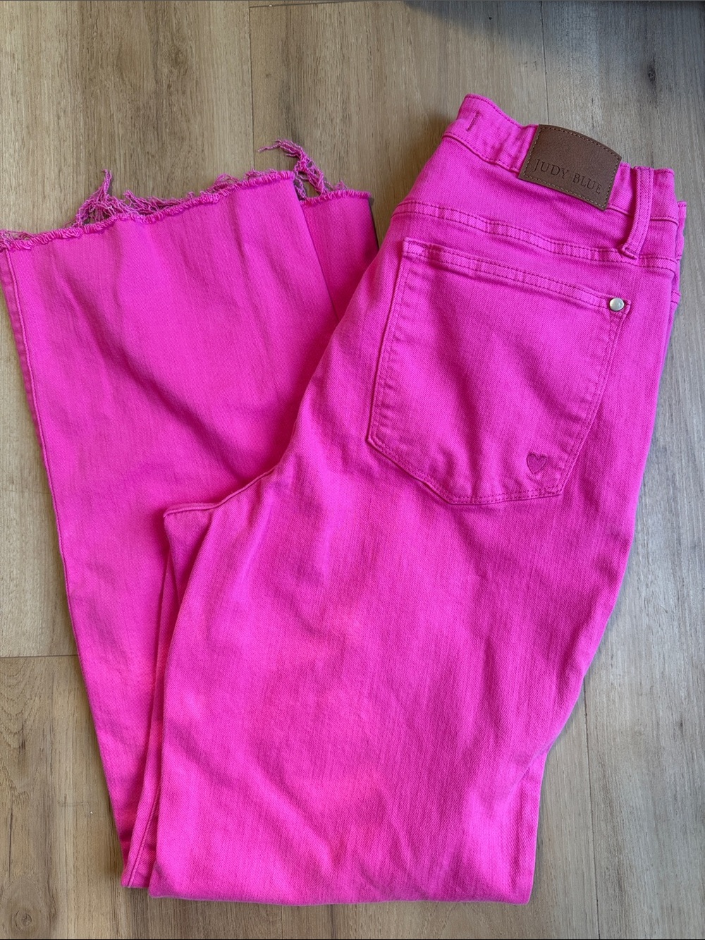 Judy Blue Vibrant Hot Pink Bootcut Jeans
